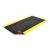 TAPETE ANTIFATIGA LAMINADO PLACA DIAMANTE CON ANTIDESLIZANTE NEGRO/AMARILLO 3X5 FT ESPESOR 9/16