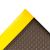 TAPETE ANTIFATIGA CON DISEÑO DIAMANTE NEGRO/AMARILLO ROLLO 3X60 FT ESPESOR 1/2