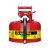 BIDON DE SEGURIDAD 1 GAL TIPO II COLOR ROJO CON MANGUERA DE 5/8 PU 1003-0019-JU