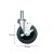 JUEGO DE 4 RUEDAS GIRATORIAS PREMIUM CON FRENO PARA ESTANTERIA DE ALAMBRE CROMADA , 13CM 1010-0012-OL