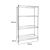 ESTANTERIA DE ALAMBRE CROMADO 122 X 46 X 160 CM DE 4 REPISAS 1010-0015-OL