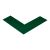CINTA ESQUINA DE SEGURIDAD PARA PISO USO PESADO 15X15X5CM VERDE PACK DE 100 MIGHTY LINE ANGLEG 1013-0012-MG