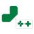 CINTA DE MEDIO ANGULO EN CRUZ USO PESADO 5CM VERDE PACK DE 100 MIGHTY LINE HALFAG 1013-0020-MG