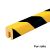 PROTECTOR ADHESIVO DE ESPUMA PARA BORDES MODELO G, AMARILLO/NEGRO, ROLLO 5M LARGO 1015-0011-IW