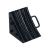 TOPE PARA LLANTA CAUCHO LAMINADO 22 X 20 X 20 CM NEGRO CON MANIJA DE ACERO 1020-0007-VE