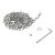 CADENA DE SEGURIDAD PARA TOPE DE ACERO INDUSTRIAL 4.5 M CON COLGADOR 1020-0009-VE