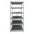 ESTANTERIA ESTANDARD DE ACERO TIPO CLIP 91X61X190CM 6 NIVELES ACERO CALIB 20 ENSAMBLADA TENNSCO QLINE 1021-0003-TE