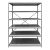 ESTANTERIA ESTANDARD DE ACERO TIPO CLIP 122X30X190CM 6 NIVELES ACERO CALIB 20 ENSAMBLADA TENNSCO QLINE 1021-0004-TE