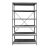 ESTANTERIA ESTANDARD DE ACERO TIPO CLIP 122X61X220CM 6 NIVELES ACERO CALIB 20 ENSAMBLADA TENNSCO QLINE 1021-0012-TE