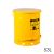 BOTE DE ACERO PARA RESIDUOS PELIGROSOS 53 LITROS AMARILLO AUTOCERRABLE JUSTRITE 09501 1023-0007-JU