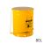 BOTE DE ACERO PARA RESIDUOS PELIGROSOS 80 LITROS AMARILLO AUTOCERRABLE JUSTRITE 09701 1023-0008-JU