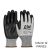 GUANTE ANTICORTE ANSI A3 GRIS-NEGRO RECUBIERTA NITRILO TALLA S-CHICA PACK 12 PARES G-TEK POLYKOR 16-333 1026-0004-PI