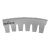 PLECA ROTATIVA CORTE CURVA 1.030 4 PT CB SERR 08T 38X90 NATIONAL STEEL RULE 2402-0327-NS