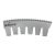 PLECA ROTATIVA CORTE CURVA 1.040 4 PT CB SERR 10T 50X90 (ROLLO) NATIONAL STEEL RULE 2402-0329-NS