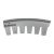 PLECA ROTATIVA SCORE CURVA 0.850 8 ON 4 PT ROUND TOP 66X90 REVERSE CURVED DOBLADORA AUTOMATICA (ROLLO) NATIONAL STEEL RULE 2404-0117R-NS