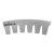 PLECA ROTATIVA SCORE CURVA 0.850 8 ON 4 PT ROUND TOP 37.5X90 REVERSE CURVED DOBLADORA AUTOMATICA NATIONAL STEEL RULE 2404-0172R-NS
