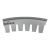 PLECA ROTATIVA SCORE CURVA 0.850 8 ON 4 PT ROUND TOP 50X90 REVERSE CURVED DOBLADORA AUTOMATICA (ROLLO) NATIONAL STEEL RULE 2404-0175R-NS