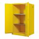 GABINETE PARA INFLAMABLES AMARILLO, ALMACENA 60 GALONES, PUERTA MANUAL 1003-0004-JU