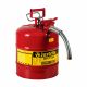 BIDON DE SEGURIDAD 5 GAL TIPO II COLOR ROJO CON MANGUERA DE 1 IN 1003-0008-JU