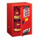 GABINETE PARA INFLAMABLES ROJO, ALMACENA 12 GALONES, PUERTA MANUAL 1003-0012-JU