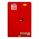 GABINETE PARA INFLAMABLES ROJO, ALMACENA 45 GALONES, PUERTA MANUAL 1003-0014-JU