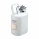 BIDON DE SEGURIDAD GRADUADO PARA CORROSIVOS Y ACIDOS 1 GAL BLANCO TAPA AUTOCERRABLE ACERO INOXIDABLE JUSTRITE 12161 1003-0020-JU