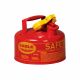 BIDON DE SEGURIDAD 1 GAL TIPO I COLOR ROJO TAPA AUTOCERRABLE JUSTRITE EAGLE UI10S 1003-0023-JU