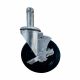 RUEDA GIRATORIA CON FRENO PARA ESTANTERIA DE ALAMBRE CROMADA , 13CM 1010-0011-OL