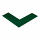 CINTA ESQUINA DE SEGURIDAD PARA PISO USO PESADO 15X15X5CM VERDE PACK DE 100 MIGHTY LINE ANGLEG 1013-0012-MG