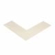 CINTA ESQUINA DE SEGURIDAD PARA PISO USO PESADO 15X15X5CM BLANCA PACK DE 100 MIGHTY LINE ANGLEW 1013-0013-MG