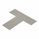 CINTA FORMA T PARA PISO USO PESADO 15X15X5CM GRIS PACK DE 100 MIGHTY LINE GRYT 1013-0017-MG
