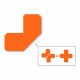 CINTA DE MEDIO ANGULO EN CRUZ USO PESADO 5CM NARANJA PACK DE 100 MIGHTY LINE HALFAO 1013-0023-MG