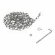 CADENA DE SEGURIDAD PARA TOPE DE ACERO INDUSTRIAL 4.5 M CON COLGADOR 1020-0009-VE