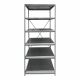 ESTANTERIA ESTANDARD DE ACERO TIPO CLIP 91X61X190CM 6 NIVELES ACERO CALIB 20 ENSAMBLADA TENNSCO QLINE 1021-0003-TE