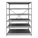 ESTANTERIA ESTANDARD DE ACERO TIPO CLIP 122X30X190CM 6 NIVELES ACERO CALIB 20 ENSAMBLADA TENNSCO QLINE 1021-0004-TE