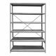 ESTANTERIA ESTANDARD DE ACERO TIPO CLIP 122X30X220CM 6 NIVELES ACERO CALIB 20 ENSAMBLADA TENNSCO QLINE 1021-0010-TE