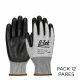 GUANTE ANTICORTE ANSI A3 GRIS-NEGRO RECUBIERTA NITRILO TALLA M-MEDIANA PACK 12 PARES G-TEK POLYKOR 16-333 1026-0005-PI