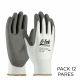 GUANTE ANTICORTE ANSI A2 BLANCO-GRIS RECUBIERTA POLIURETANO TALLA M-MEDIANA PACK 12PARES G-TEK POLYKOR 16-D622 1026-0006M-PI