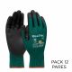 GUANTE ANTICORTE SUPERIOR ANSI A2 VERDE-NEGRO RECUBIERTA NITRILO TALLA L-GRANDE PACK 12PARES MAXIFLEX CUT 34-8743 1026-0008L-PI