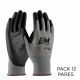 GUANTE USO GENERAL GRIS-NEGRO RECUB. NITRILO TALLA M-MEDIANA PACK 12PARES G-TEK GP C225NBP 1026-0012M-PI