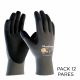 GUANTE USO GENERAL PREMIUM GRIS-NEGRO RECUB. NITRILO TALLA M-MEDIANA PACK 12PARES MAXIFOAM LITE 34-900 1026-0013M-PI