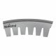 PLECA ROTATIVA SCORE CURVA 0.883 8 ON 4 PT ROUND TOP 50X90 NATIONAL STEEL RULE 2404-0168-NS
