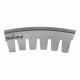 PLECA ROTATIVA SCORE CURVA 0.850 8 ON 4 PT ROUND TOP 7 ID REVERSE CURVED DOBLADORA AUTOMATICA (ROLLO) NATIONAL STEEL RULE 2404-0174R-NS