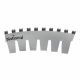 PLECA ROTATIVA COMBO CURVA 0.970/0.657 4PT CB SERR COMBO PERF 1/4X1/4 66X90 (ROLLO) NATIONAL STEEL RULE 2409-0038-NS