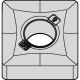 W4171001 WIDIA SNMG150608RH WP15CT NEGATIVE INSERT GEO RH