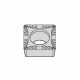 W5623447 WIDIA SCMT09T304MU WM25CT SCREW ON INSERT MEDIUM