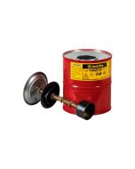 LATA CON EMBOLO PARA LIMPIEZA DE PIEZAS CON LIQUIDOS INFLAMABLES CAPACIDAD 1 GAL (4L), ROJA 1009-0005-JU